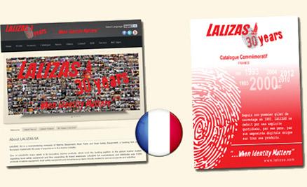 LALIZAS pagina web disponible también en Francés