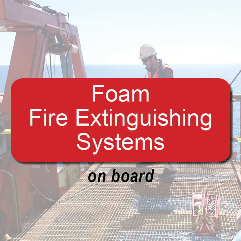 Sistemas de extinción de incendios de espuma - a bordo image