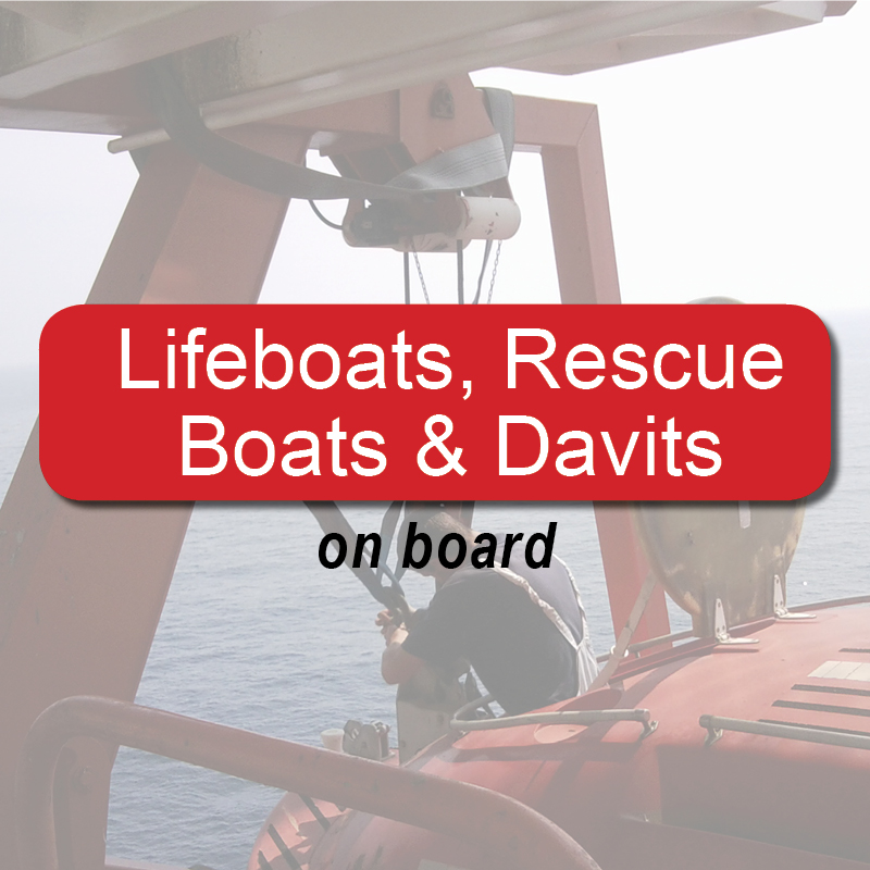 Botes salvavidas, botes de rescate y pescantes - a bordo image