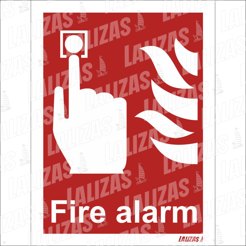 Alarma de incendio, con texto image