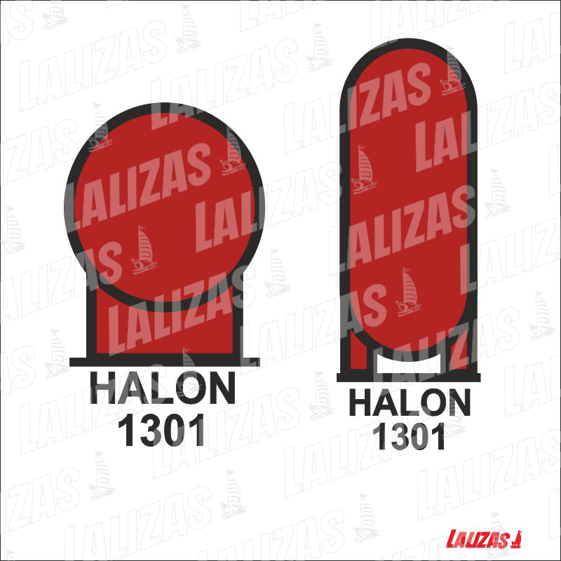 Botellas de halón 1303 en área protegida image