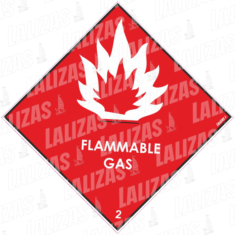 CL. 2 Gas inflamable, diamante de advertencia de peligro n.º 2294Ll image