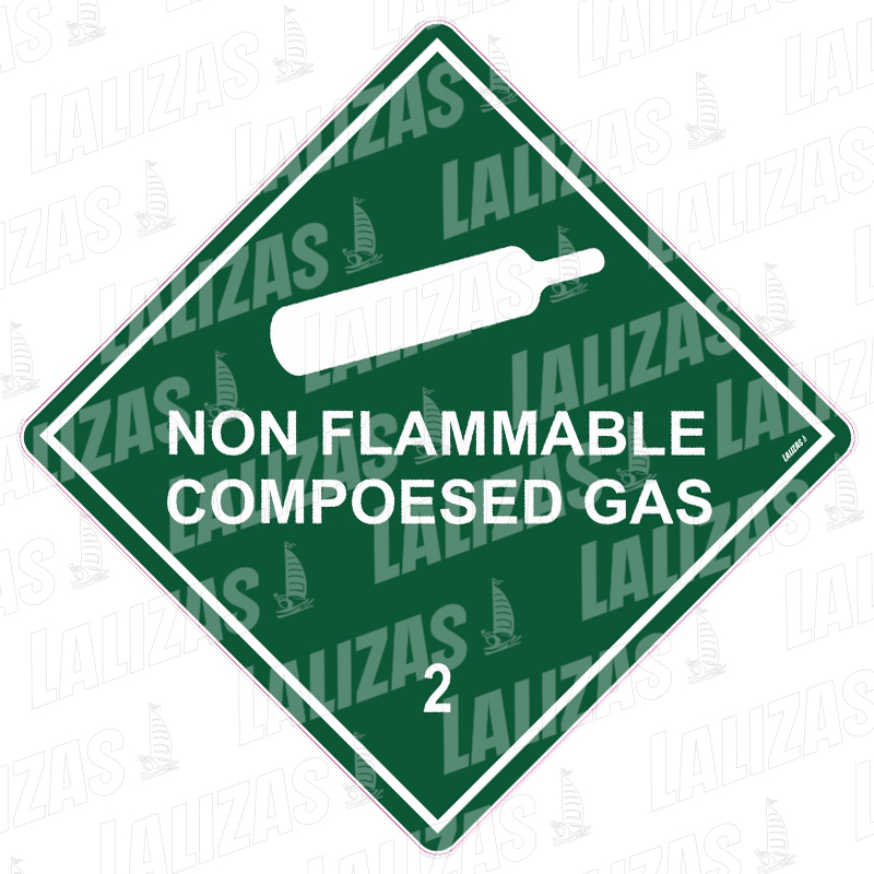 Clase 2: gas comprimido no inflamable, advertencia de peligro 2295LL image