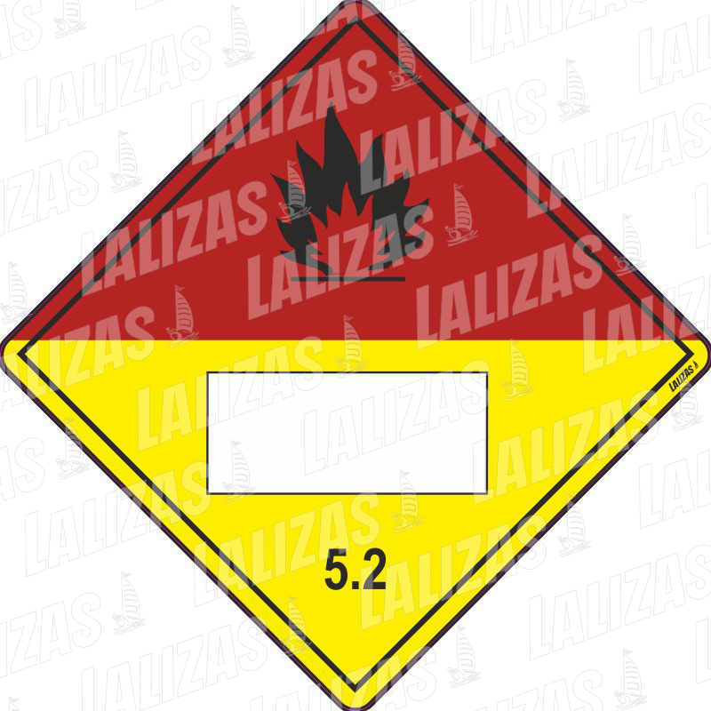 Diamante de advertencia de peligro n.º 2277Ll, clase 5.2 image