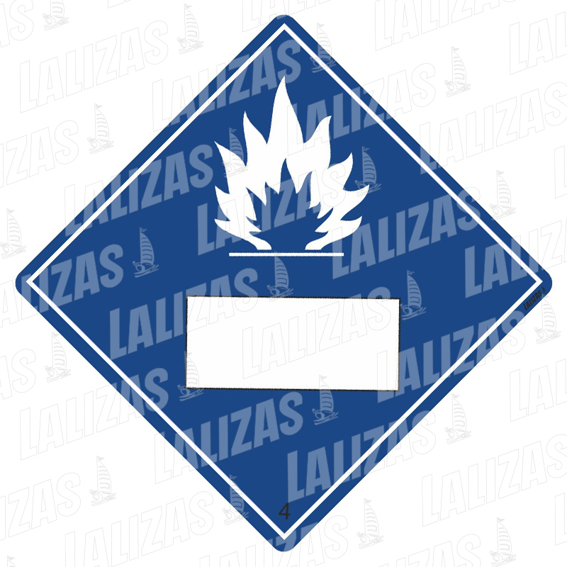 Diamante de advertencia de peligro n.º 2288Ll, clase 4.3 image