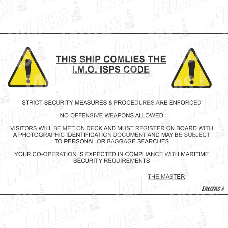 Este barco cumple con el código Isps de Imo image