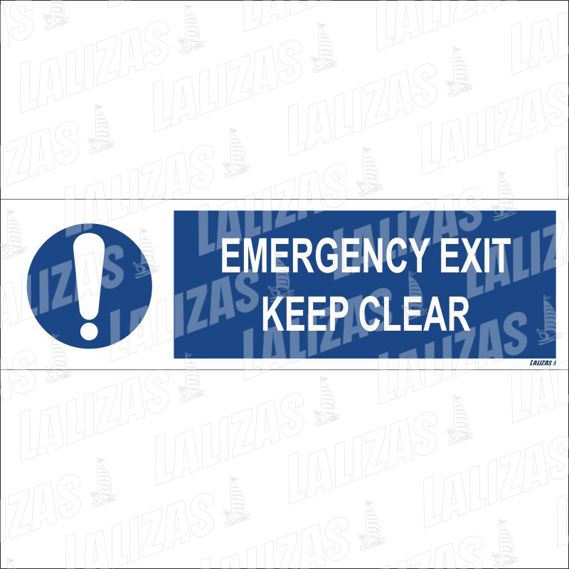 Salida de emergencia Keep Clear (15x50) image