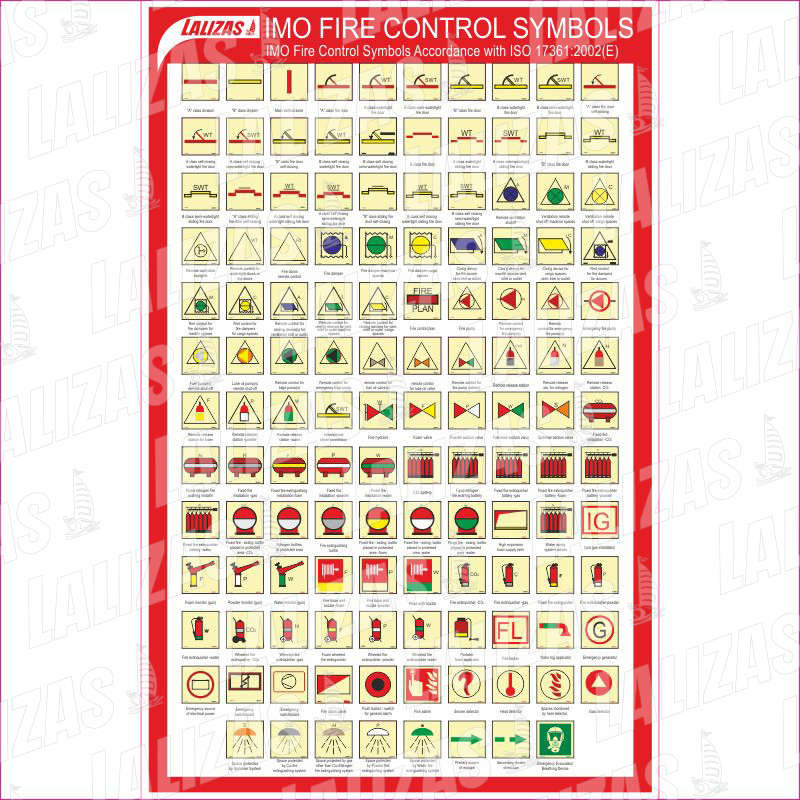 Símbolos de control de incendios Imo Iso 17361 image